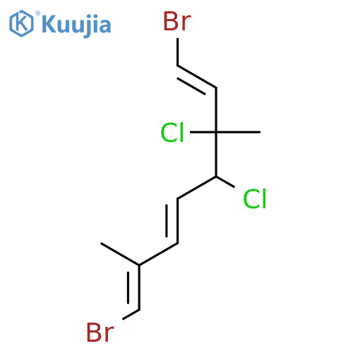 (1Z,3E,5S,6R,7E)-1,8-dibromo-5,6-dichloro-2,6-dimethyl-octa-1,3,7-triene structure