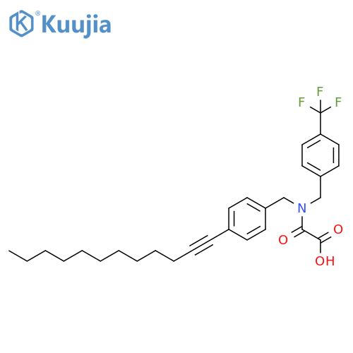 Acetic acid,[[[4-(1-dodecynyl)phenyl]methyl][[4-(trifluoromethyl)phenyl]methyl]amino]oxo- structure