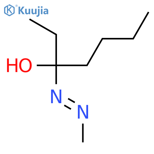 3-Heptanol, 3-(methylazo)- structure