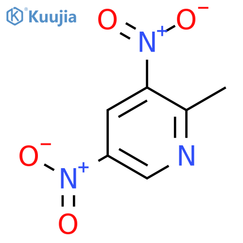 Pyridine, 2-methyl-3,5-dinitro- structure