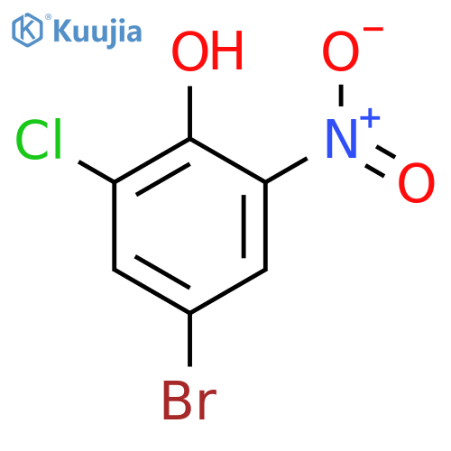 4-Bromo-2-chloro-6-nitrophenol structure