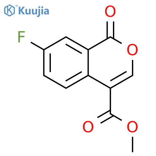 1H-2-Benzopyran-4-carboxylic acid, 7-fluoro-1-oxo-, methyl ester structure