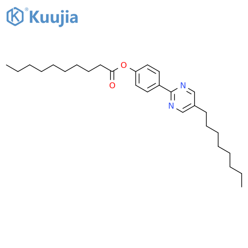 4-(5-octyl-2-pyrimidinyl)phenyl decanoate structure