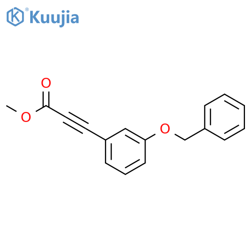 2-PROPYNOIC ACID, 3-[3-(PHENYLMETHOXY)PHENYL]-, METHYL ESTER structure
