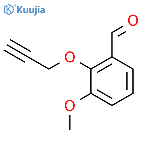 3-Methoxy-2-(prop-2-yn-1-yloxy)benzaldehyde structure