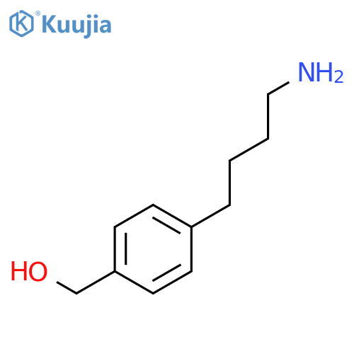 4-(4-aminobutyl)phenylmethanol structure