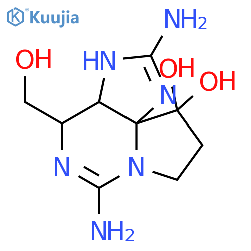 1H,10H-Pyrrolo[1,2-c]purine-10,10-diol,2,6-diamino-3a,4,8,9-tetrahydro-4-(hydroxymethyl)-, (3aS,4R,10aS)- structure