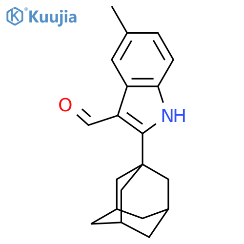 2-(1-Adamantyl)-5-methyl-1H-indole-3-carbaldehyde structure