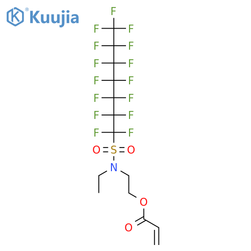 2-Propenoic acid,2-[ethyl[(1,1,2,2,3,3,4,4,5,5,6,6,7,7,7-pentadecafluoroheptyl)sulfonyl]amino]ethylester structure