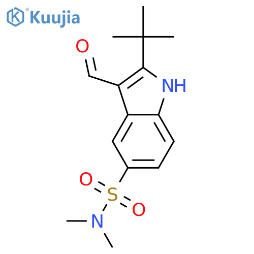 2-tert-Butyl-3-formyl-n,n-dimethyl-1h-indole-5-sulfonamide structure