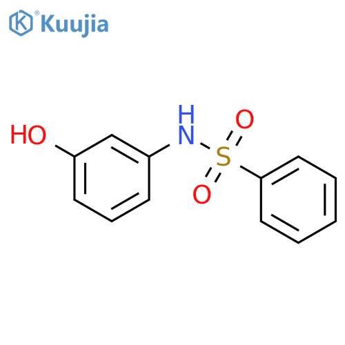 N-(3-Hydroxyphenyl)benzenesulfonamide structure