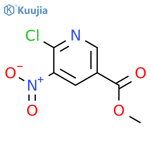 Methyl 6-chloro-5-nitronicotinate structure