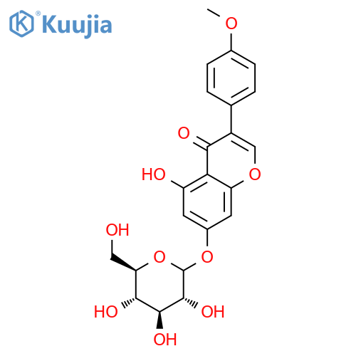 Biochanin A-beta-D-glucoside structure