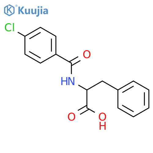 (2S)-2-(4-chlorophenyl)formamido-3-phenylpropanoic acid structure