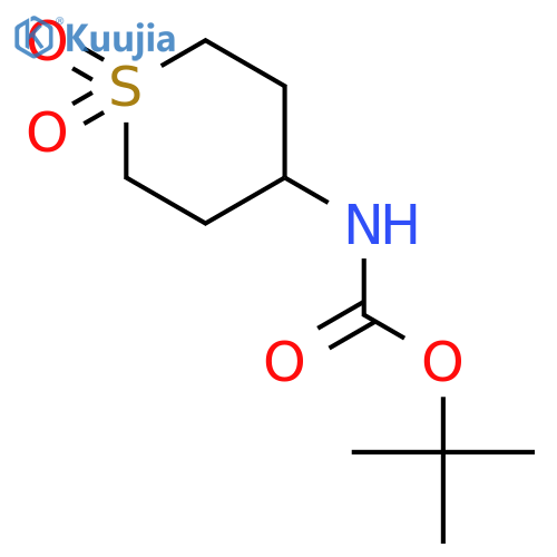 tert-Butyl N-(1,1-dioxothian-4-yl)carbamate structure