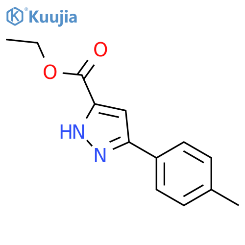 Ethyl 5-(4-methylphenyl)-2H-pyrazole-3-carboxylate structure