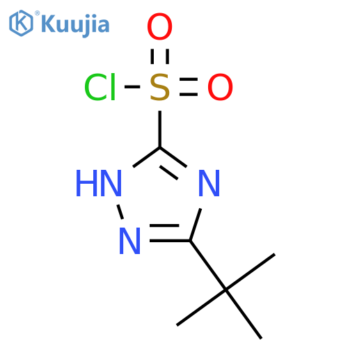 5-tert-butyl-4H-1,2,4-triazole-3-sulfonyl chloride structure