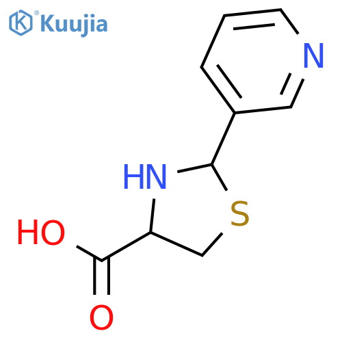 2-(3-Piridyl)thiazolidine-4-carboxylic Acid structure