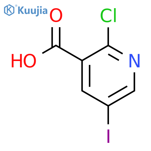2-Chloro-5-iodonicotinic acid structure