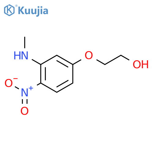 Ethanol,2-[3-(methylamino)-4-nitrophenoxy]- structure