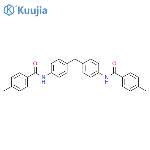 4-methyl-N-(4-{4-(4-methylbenzamido)phenylmethyl}phenyl)benzamide structure