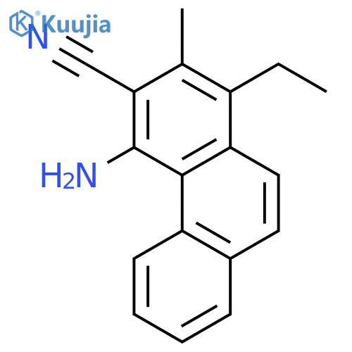3-Phenanthrenecarbonitrile, 4-amino-1-ethyl-2-methyl- structure