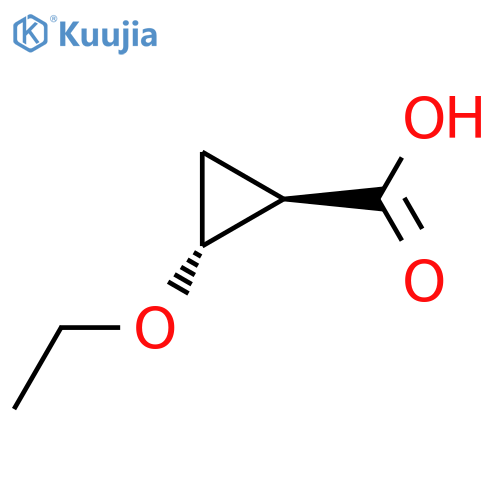 trans-2-ethoxycyclopropanecarboxylic acid structure