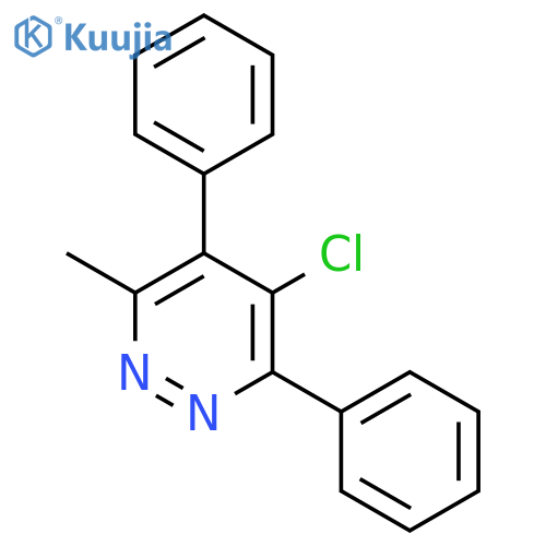 Pyridazine, 4-chloro-6-methyl-3,5-diphenyl- structure