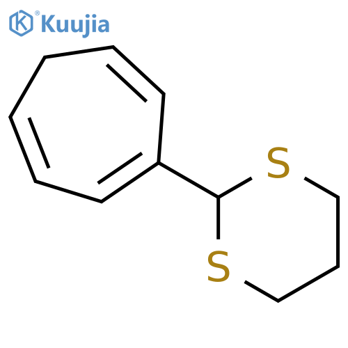 1,3-Dithiane, 2-(1,3,6-cycloheptatrien-1-yl)- structure
