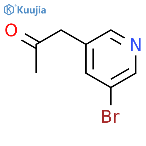 1-(5-bromopyridin-3-yl)propan-2-one structure