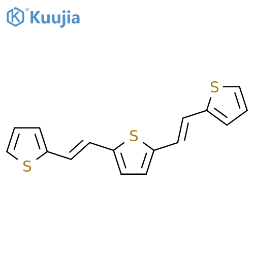 Thiophene, 2,5-bis[2-(2-thienyl)ethenyl]- structure