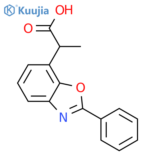 7-Benzoxazoleaceticacid, a-methyl-2-phenyl- structure