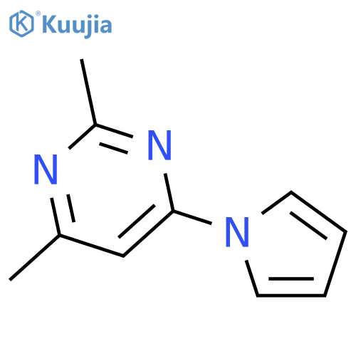 Pyrimidine, 2,4-dimethyl-6-(1H-pyrrol-1-yl)- structure