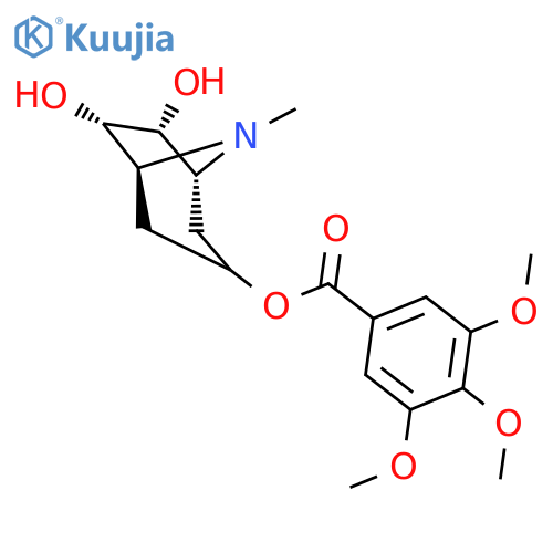3alpha-(3',4',5'-trimethoxybenzoyloxy)tropan-6beta,7beta-diol structure