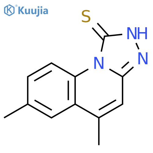 5,7-dimethyl-1,2,4triazolo4,3-aquinoline-1-thiol structure