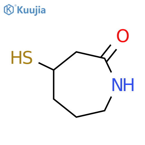 2H-AZEPIN-2-ONE, HEXAHYDRO-4-MERCAPTO- structure