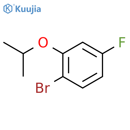 1-Bromo-4-fluoro-2-isopropoxybenzene structure