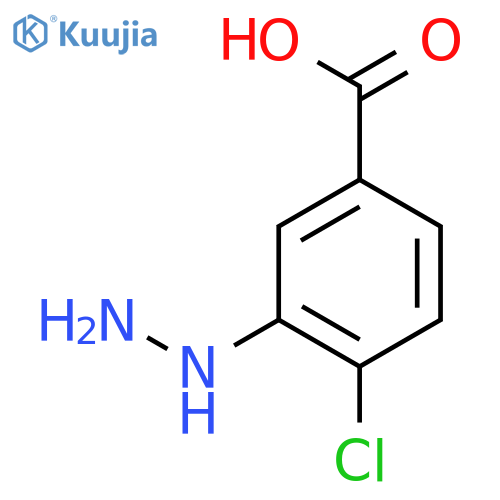 4-Chloro-3-hydrazinylbenzoic Acid structure
