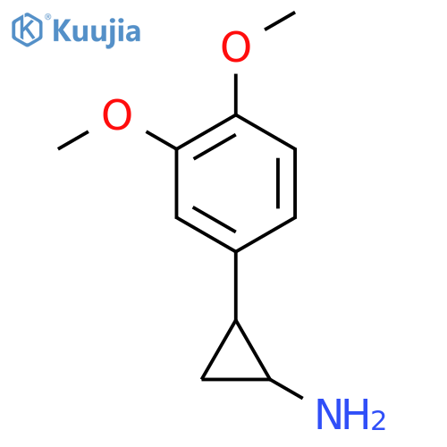 2-(3,4-dimethoxyphenyl)cyclopropan-1-amine structure