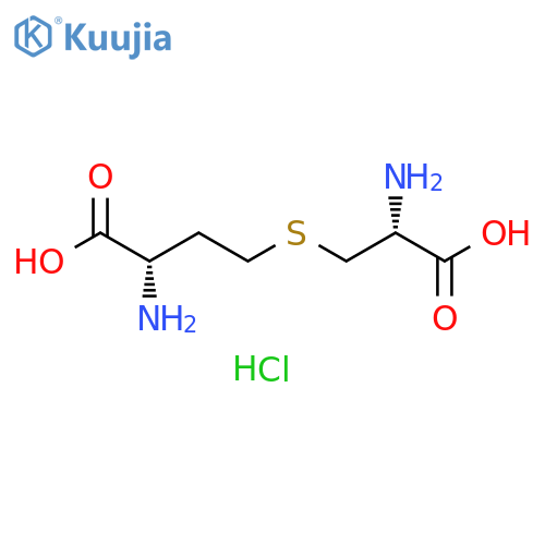 2-amino-4-[(2-amino-2-carboxyethyl)sulfanyl]butanoic acid dihydrochloride structure