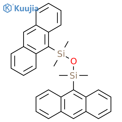 Disiloxane, 1,3-di-9-anthracenyl-1,1,3,3-tetramethyl- structure