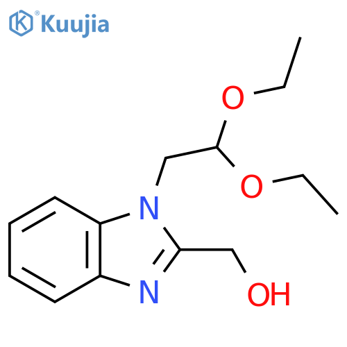 1-(2,2-diethoxyethyl)-1H-1,3-benzodiazol-2-ylmethanol structure