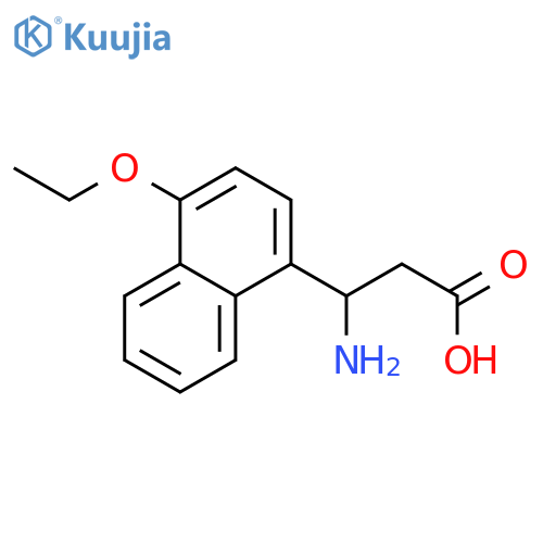 3-Amino-3-(4-ethoxy-1-naphthyl)propanoic Acid structure