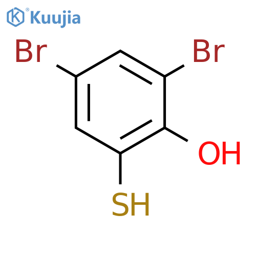 2,4-dibromo-6-sulfanylphenol structure