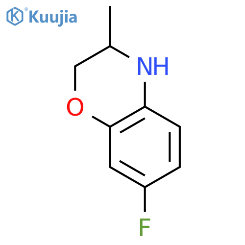 7-Fluoro-3-methyl-3,4-dihydro-2H-benzoB1,4oxazine structure