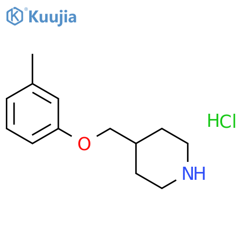 4-(3-Methylphenoxy)methylpiperidine Hydrochloric Acid Salt structure