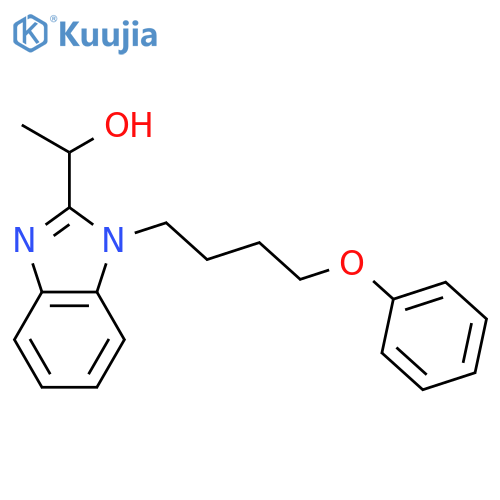1-[1-(4-phenoxybutyl)-1H-1,3-benzodiazol-2-yl]ethan-1-ol structure