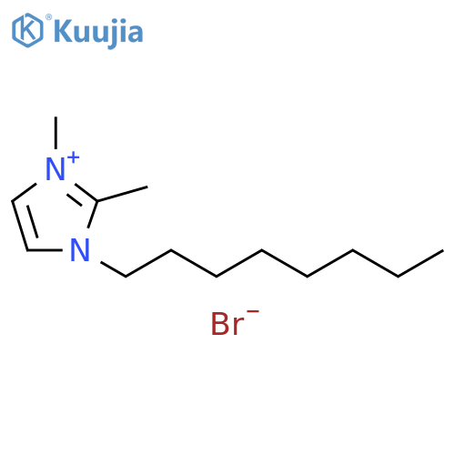 1H-Imidazolium, 1,2-dimethyl-3-octyl-, bromide structure