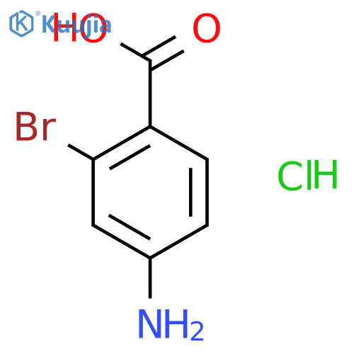 4-amino-2-bromobenzoic acid hydrochloride structure