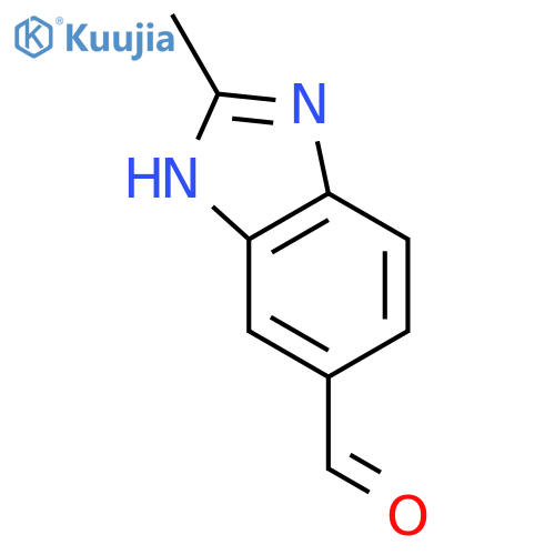 2-methyl-1H-1,3-benzodiazole-5-carbaldehyde structure